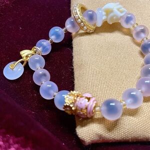 Cotton candy agate bracelet - Pink